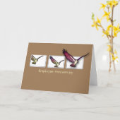 Carte Félicitations pour l'anniversaire de l'employé Eag (Fleur jaune)