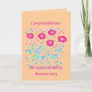 Carte Félicitations pour l'anniversaire de mariage