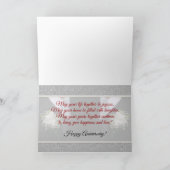 Carte Félicitations pour l'anniversaire de mariage des d (Intérieur)