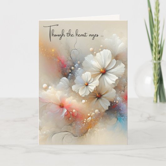 Carte Félicitations pour l'anniversaire du Cosmos contem (Devant)