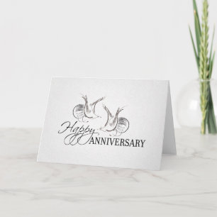 Carte félicitations pour l'anniversaire du mariage heure