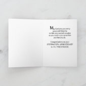 Carte Félicitations pour l'anniversaire du prêtre de l'o (Intérieur)