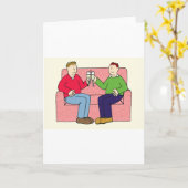 Carte Félicitations pour l'anniversaire gay (Fleur jaune)