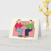 Carte Félicitations pour l'anniversaire gay (Fleur jaune)