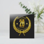 Carte Félicitations pour le 20e anniversaire (Debout devant)