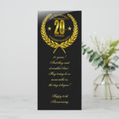 Carte Félicitations pour le 20e anniversaire (Debout devant)