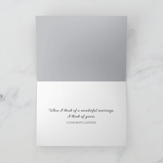 Carte Félicitations pour le 50e anniversaire du Mariage (Intérieur)