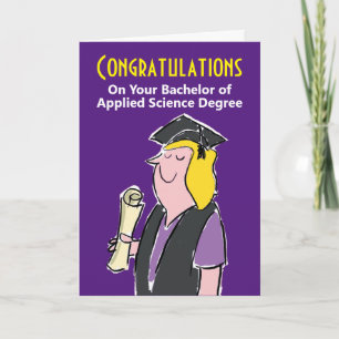 Carte Félicitations pour le baccalauréat en sciences app