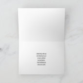 Carte Félicitations pour le baptême avec des fleurs bleu (Intérieur)