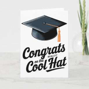 Carte Félicitations pour le chapeau vraiment cool Drôle