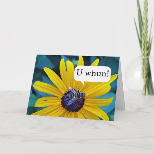 Carte Félicitations pour le concours d'orthographe gagna (Devant)