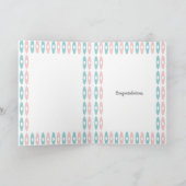 Carte Félicitations pour le couple de canots mariage/ an (Intérieur)