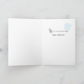 Carte Félicitations pour le dessin simple et doux de New (Intérieur)