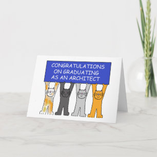 Carte Félicitations pour le diplôme d'architecte