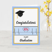 Carte Félicitations pour le diplôme d'infirmière (Fleur jaune)