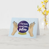 Carte Félicitations pour le futur Extraordinaire de l'un (Fleur jaune)