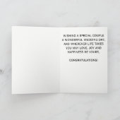 Carte Félicitations pour le jour de votre mariage Modern (Intérieur)