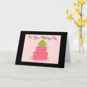 Carte Félicitations pour le jour du mariage (Fleur jaune)