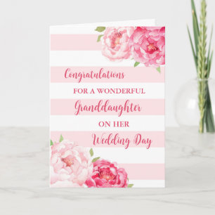 Carte Félicitations pour le jour du mariage de la grand-