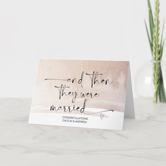 Carte Félicitations pour le jour du mariage pour l'épous (Devant)