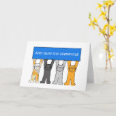 Carte Félicitations pour le jour du nom allemand (Fleur jaune)