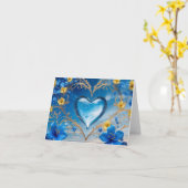 Carte Félicitations pour le mariage (Fleur jaune)