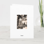 Carte Félicitations pour le mariage Cousin & New Husky (Dos)