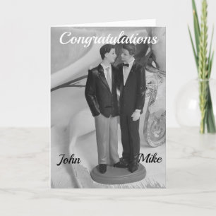 CARTE FÉLICITATIONS POUR LE MARIAGE DE DEUX MARIÉS