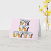 Carte Félicitations pour le Mariage de Diamant Chats de  (Fleur jaune)