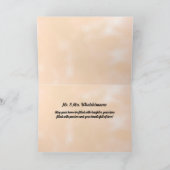 Carte Félicitations pour le mariage de la mariée et du m (Intérieur)