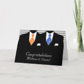 Carte Félicitations pour le mariage de M. et M. Two Groo (Devant)