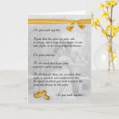 Carte Félicitations pour le mariage lesbien (Fleur jaune)
