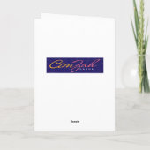 Carte Félicitations pour le mariage lesbien de flamants (Dos)