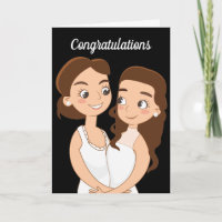 Félicitations pour le mariage lesbien Femmes amour