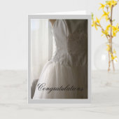 Carte Félicitations pour le mariage ou les fiançailles, (Fleur jaune)