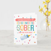 Carte Félicitations pour le nouveau bébé (Fleur jaune)