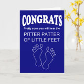 Carte Félicitations pour le nouveau bébé drôle (Fleur jaune)