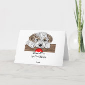 Carte Félicitations pour le nouveau chiot ! (Dos)