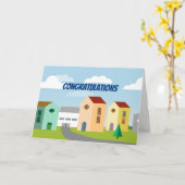 Carte Félicitations Pour Le Nouveau Domicile (Fleur jaune)