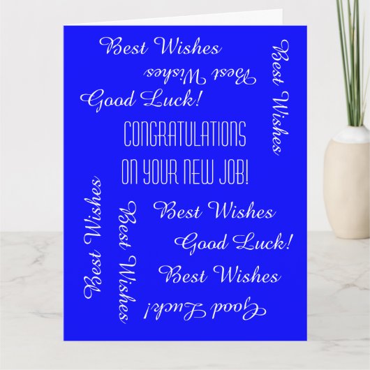 Carte Félicitations pour le nouvel emploi de tous, JUMBO (Devant)