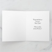 Carte Félicitations pour le nouvel emploi de tous, JUMBO (Intérieur)