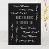 Carte Félicitations pour le nouvel emploi de tous, JUMBO (Fleur jaune)