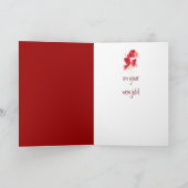 Carte Félicitations pour le nouvel emploi Red Poppies Ga (Intérieur)
