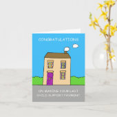 Carte Félicitations Pour Le Paiement Dernier De La Pensi (Fleur jaune)