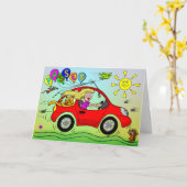 Carte Félicitations Pour Le Passage De Votre Test De Con (Fleur jaune)