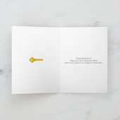 Carte Félicitations pour le réchauffement de la nouvelle (Intérieur)