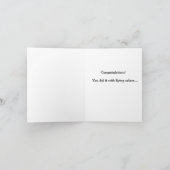 Carte Félicitations pour le rêve Abstrait (Intérieur)