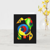 Carte Félicitations pour le rêve Abstrait (Fleur jaune)