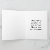 Carte Félicitations pour le test de conduite de la (Intérieur)