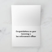 CARTE FÉLICITATIONS POUR LE TRAVAIL D'APPLICATION DE LA  (Intérieur)